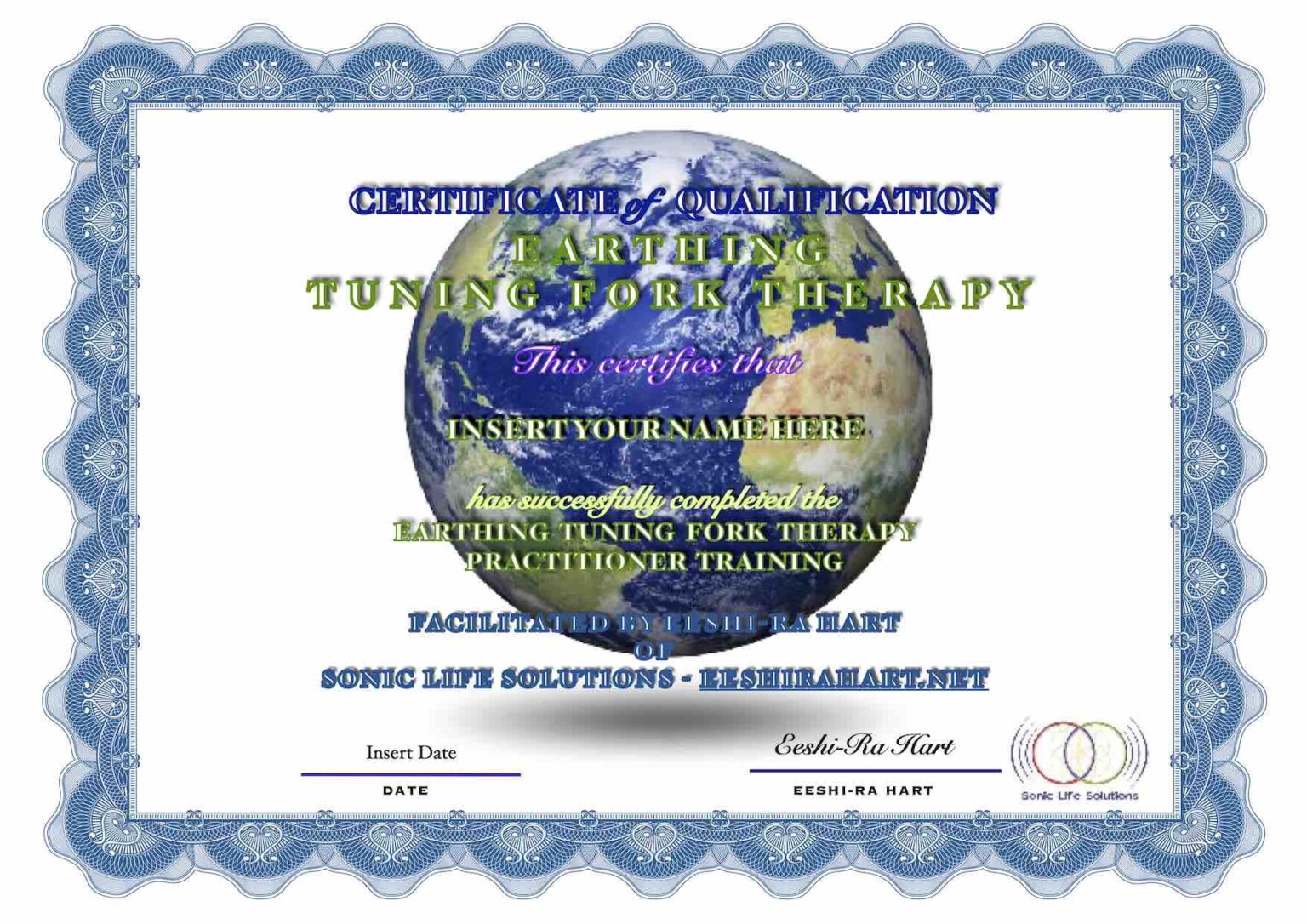 Earthing Tuning Fork Practitioner CERTIFICATION Solfeggio & Earth Sound